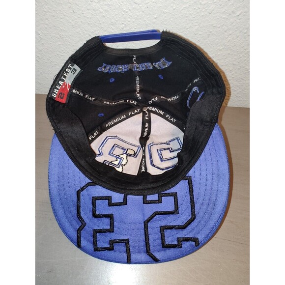Greatest 23 Chicago MJ Alt Hook Up Blue Black Skyline Era Snapback Hat Cap USA - Picture 3 of 14